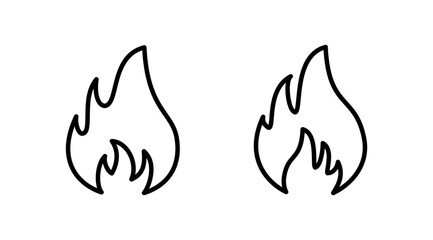 Fire icon vector. fire flame icon