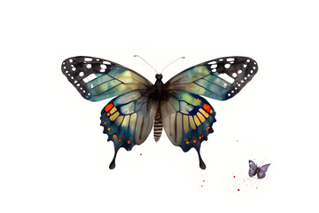 A big, beautiful butterfly that looks like something out of a fairy tale book. Crisp lines and versatile use. Generative AI
