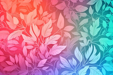 Fototapeta na wymiar Floral pattern with decorative flowers and plants