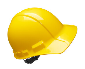 Yellow safety helmet isolated