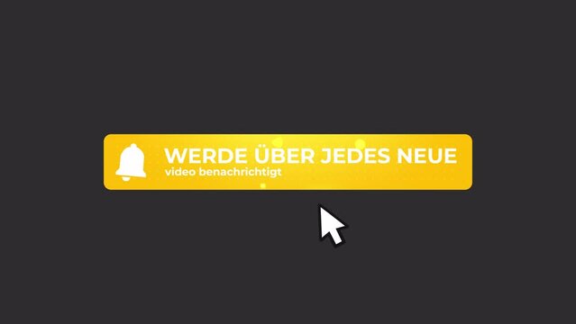 Abonnieren Button Animation auf transparentem Hintergrund Abo-Button