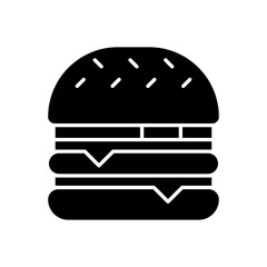 Burger icon vector. fast food illustration sign. food symbol.