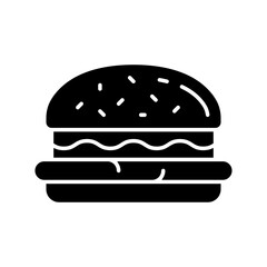 Burger icon vector. fast food illustration sign. food symbol.