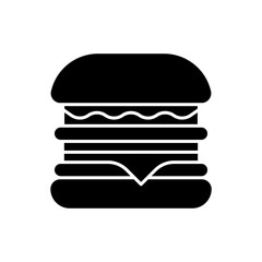 Burger icon vector. fast food illustration sign. food symbol.