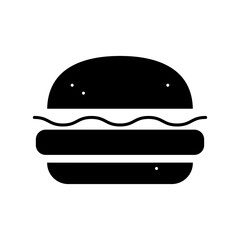 Burger icon vector. fast food illustration sign. food symbol.