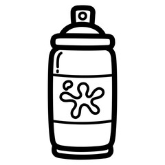 paint spray line icon style
