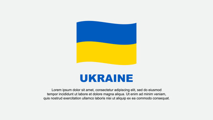 Ukraine Flag Abstract Background Design Template. Ukraine Independence Day Banner Social Media Vector Illustration. Ukraine Background
