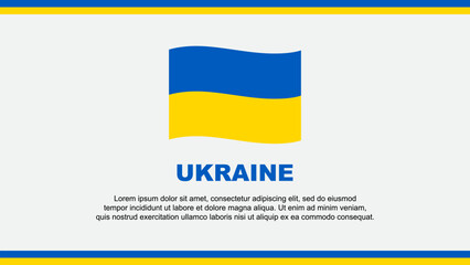 Ukraine Flag Abstract Background Design Template. Ukraine Independence Day Banner Social Media Vector Illustration. Ukraine Design