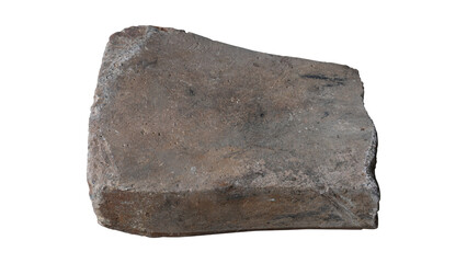 A flat stone for sharpening iron and sharpening. on isolated white background with transparent.
