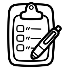 clipboard line icon style