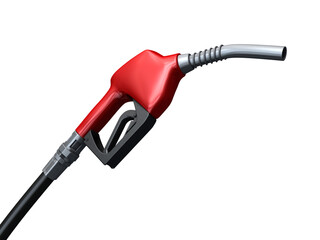 3d render fuel pump (clipping path)