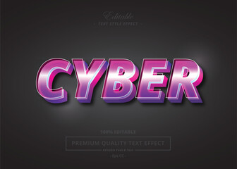 CYBER VECTOR TEXT STYLE EFFECT
