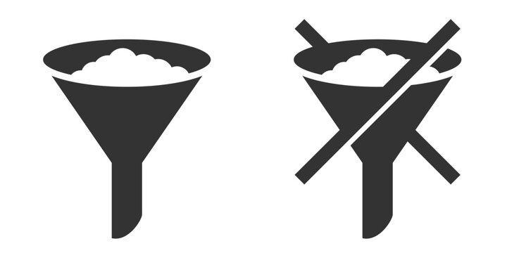 Filtered and Unfiltered icons for labeling