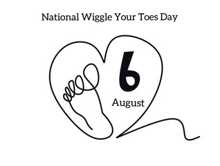 National Wiggle Your Toes Day on August 6