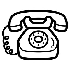 telephone line icon style