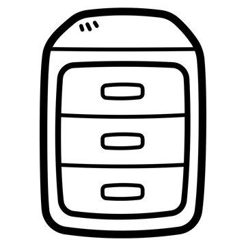 recommend clip art: drawer line icon style