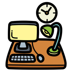 workspace filled outline icon style