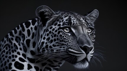 Leopard Dark Animal Wild Monochrome Wildlife Black Black And White

