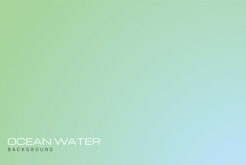 Abstract ocean water background. soft green and soft yellow background with light. gradient banner with copy space for your design.