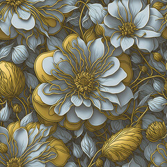 Gilded Blooms! Vintage Elegance