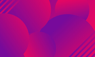 Vibrant gradient background with circles and lines