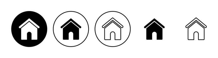 House icon set. Home icon vector