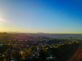 Aerial view of Los Angeles