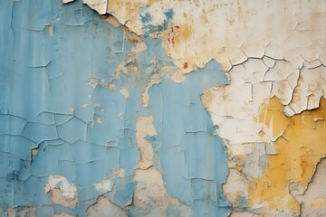 old paint on the wall