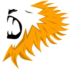 Illustration vector graphic of lion