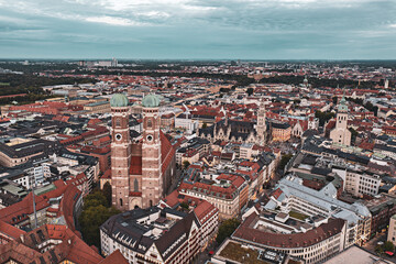 Obraz premium The famous Frauenkirche in Munich, Germany