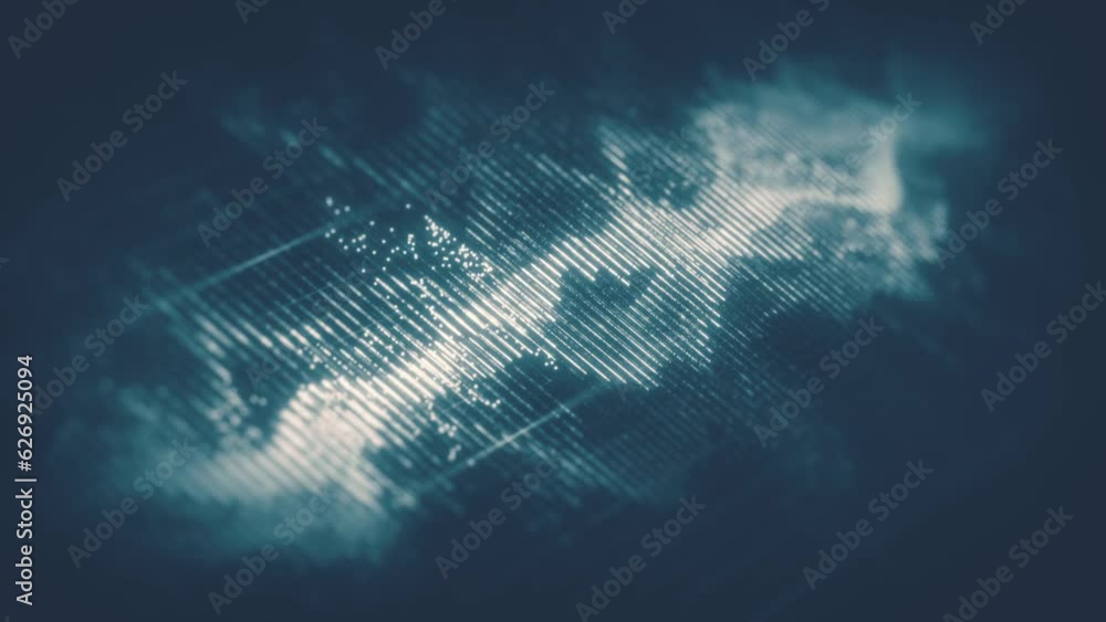Poster digital data graphic close up/ 4k animation of an abstract background with slow motion business stat