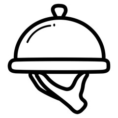 Obraz premium served line icon style