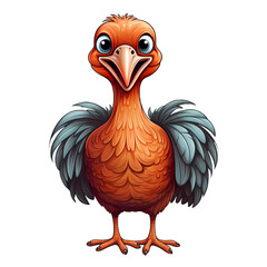 Cute Funny Turkey Clipart Illustration