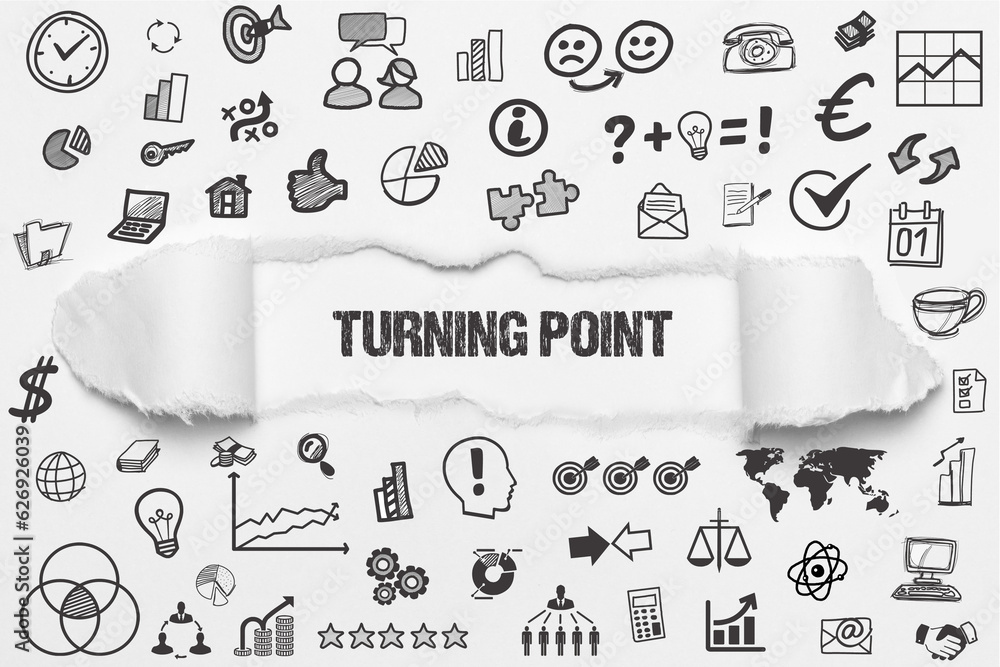 Wall mural turning point