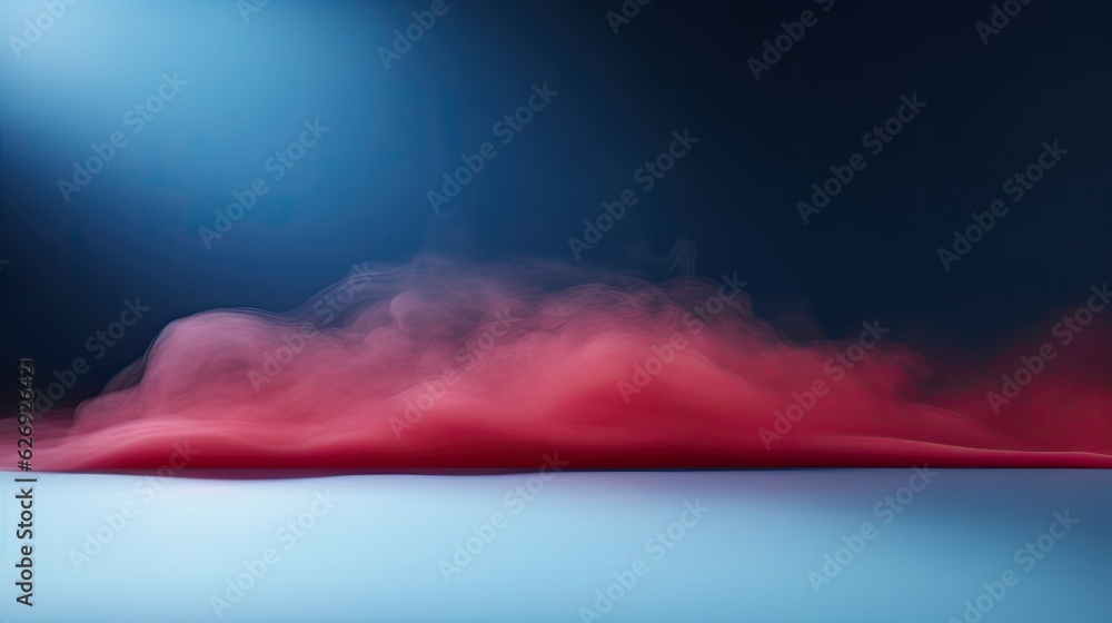 Wall mural red smoke abstract modern background presentation for product placement