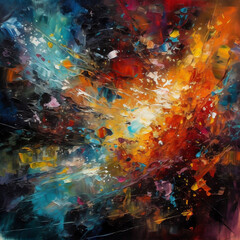 Abstract painting, illustration,