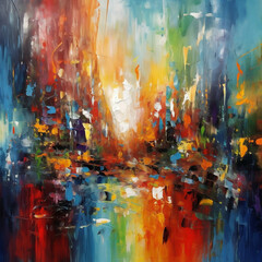 Abstract painting, illustration,