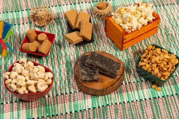 Photo typical sweets of the Brazilian June party