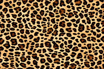 Selbstklebende Fototapeten Leopard Skin Texture Background,  Leopard Skin, Leopard Skin Pattern, AI Generative © Forhadx5