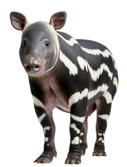 Tapir isolated on the transparent background PNG. AI generative.