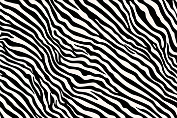 Foto op Canvas Zebra Skin Background, Zebra Skin Texture, AI Generative © Forhadx5