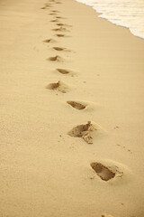 Footprints in the sand