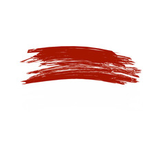 Red and white brush strokes