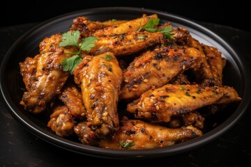 Fototapeta premium Hot and Spicy Buffalo Chicken Wings