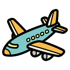 airplane filled outline icon style