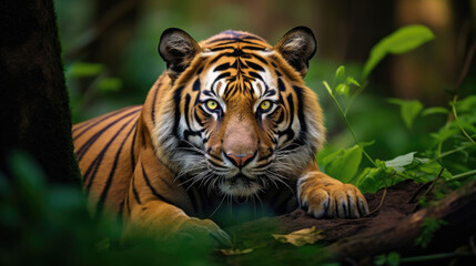 Fototapeta premium tiger in the jungle