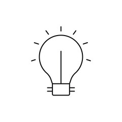 lightbulb icon. outline icon