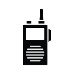 walkie talkie icon vector design template in white background
