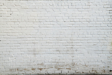 white brick wall texture for background