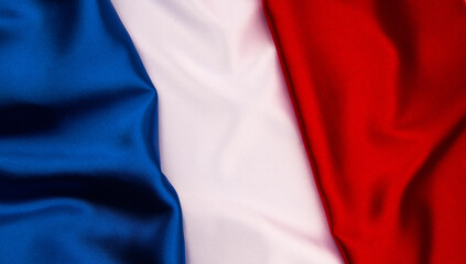 Flag of France on background texture